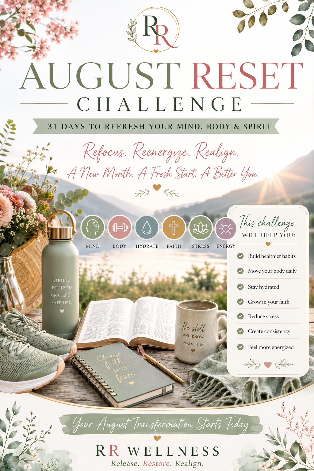 August Reset Challenge – 31-Day Mind, Body & Spirit Program
