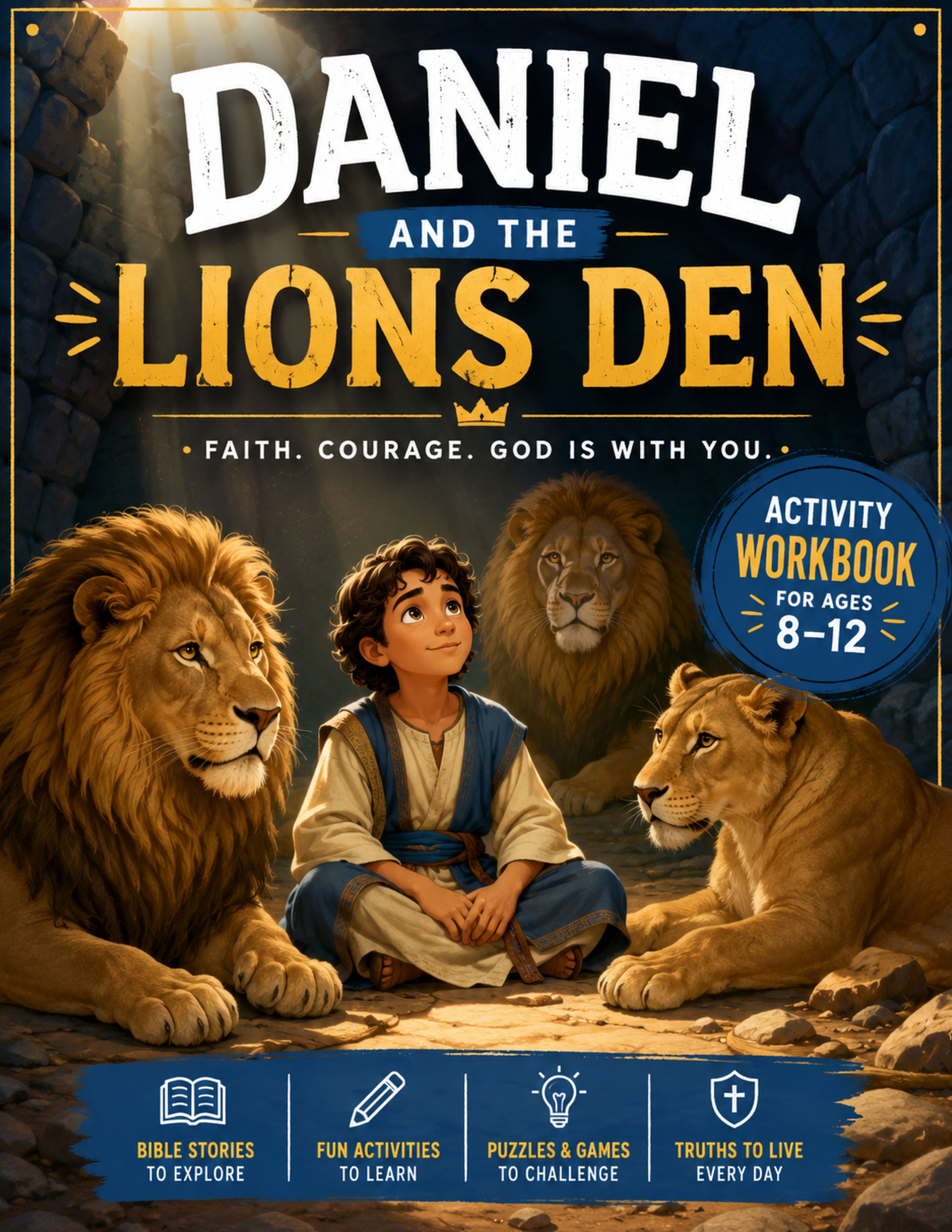 Daniel and the Lions Den – Activity Workbook for Ages 8–12