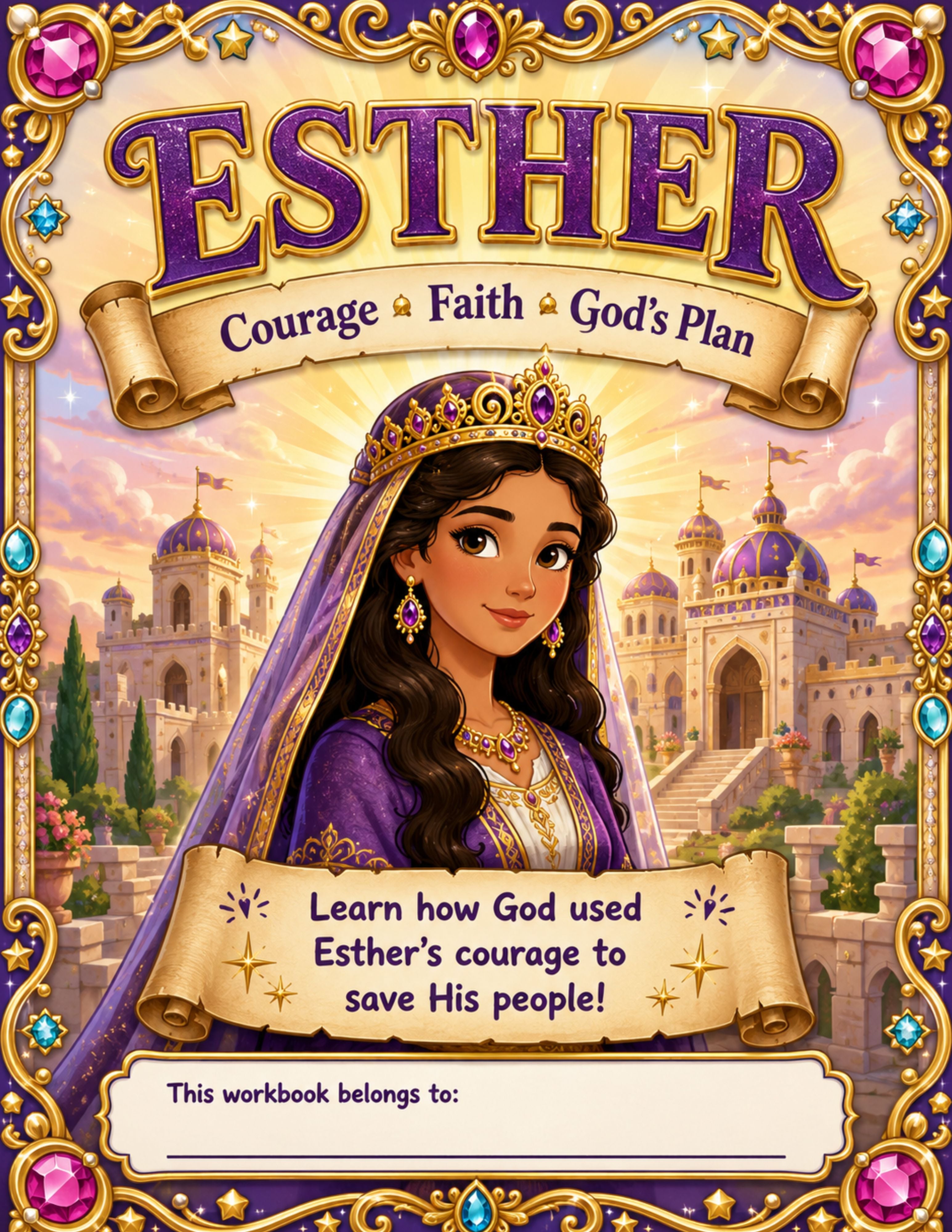 Esther: Courage, Faith & God's Plan – Activity Workbook Ages 8-12